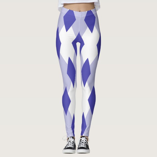 Legging Padrão de Xadrez Argyle_4A46B0 (Frente)