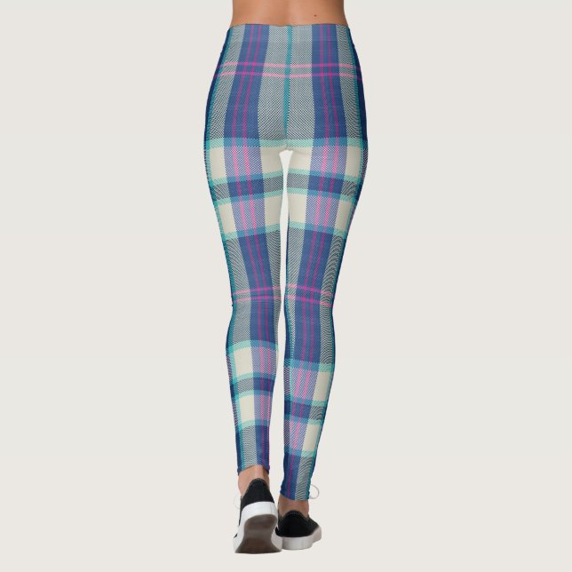 Legging Padrão de Xadrez cômoda (Verso)