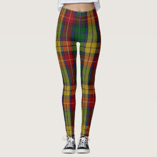 Legging Padrão de Xadrez do Buchanan Clan Tartan