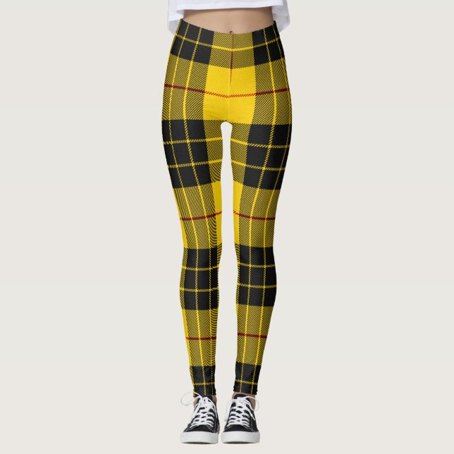 Legging Padrão de Xadrez do Clan Tartan da Escócia MacLeod (Frente)
