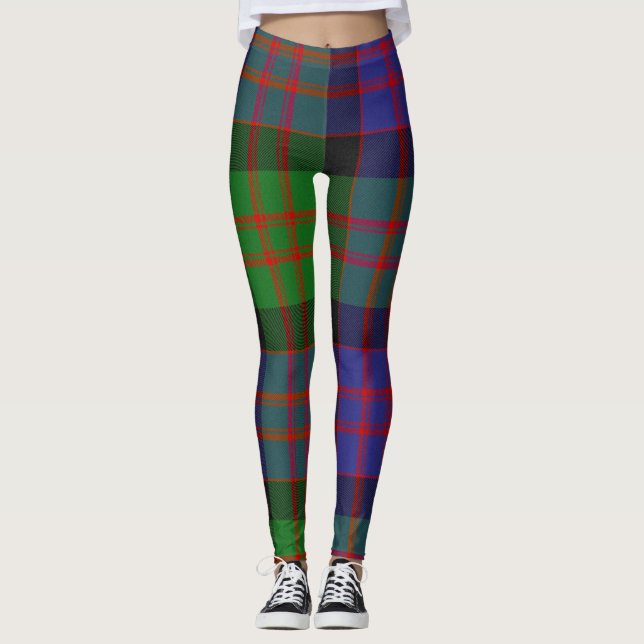 Legging Padrão de Xadrez do MacDonald Scottish Clan Tartan (Frente)