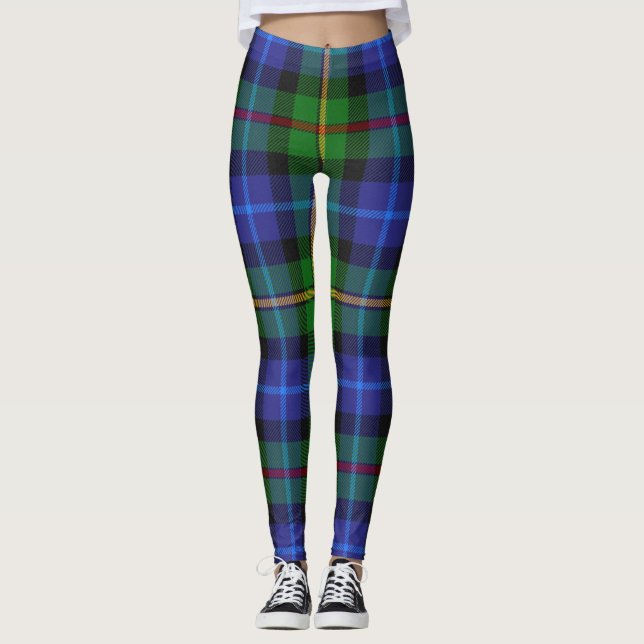 Legging Padrão de Xadrez do Smith Clan Scottish Tartan (Frente)
