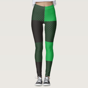 Legging Padrão de xadrez verde