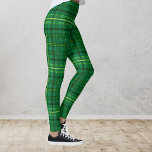 Legging Padrão de Xadrez Verde Moderno-Quic Legal<br><div class="desc">Xadrez verde divertida com patins para seus exercícios ou fora da cidade.</div>