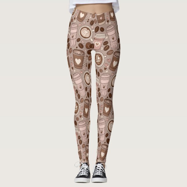 Legging Padrão de Xícara de Café Aconchegante (6) (Frente)