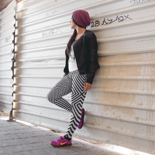 Legging Padrão Diagonal de Passagem