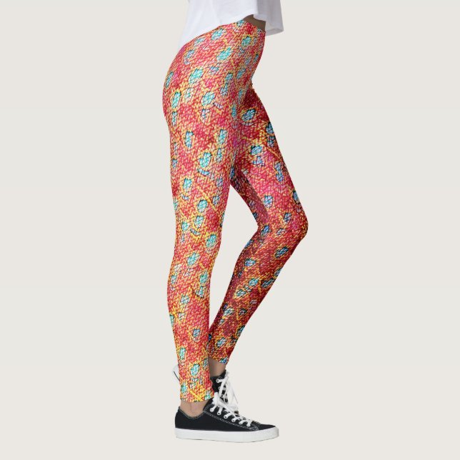 Legging Padrão digital geométrico abstrato moderno 1274 (Direita)