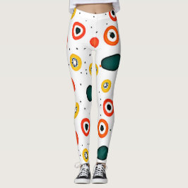 Legging Padrão do Círculo Ponto Reprodutivo