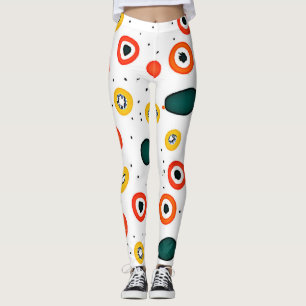 Legging Padrão do Círculo Ponto Reprodutivo