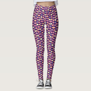 Legging Padrão do Hexágono Dawn