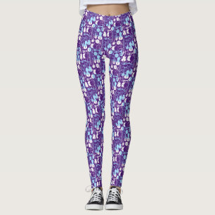 Legging Padrão do Instrumento Musical 01x4.b Roxo