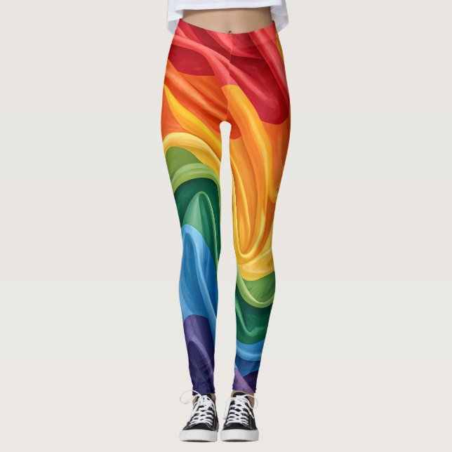 Legging padrão do mês do orgulho (Frente)