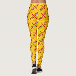 Legging padrão do sinalizador de espanha