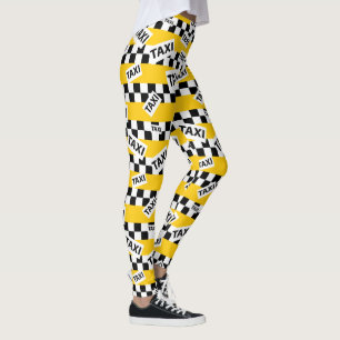 Legging Padrão do táxi amarelo de Nova York