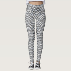 Legging Padrão do verificador cinza diagonal 02.w Offwhite