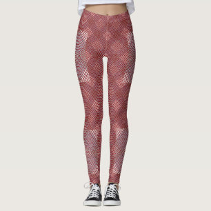 Legging Padrão do verificador diagonal 2tones.bx4x4 DRed B