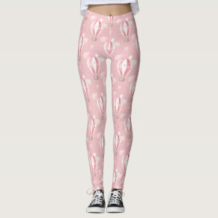 Legging Padrão dos balões cor-de-rosa