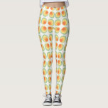 Legging Padrão dos círculos de colheita<br><div class="desc">Vintage retro círculo,  com estética de 60 e 70.</div>