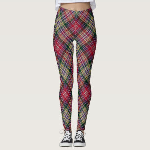 Legging Padrão Escocês Duradoura Xadrez de Tartan