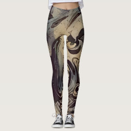 Legging Padrão Escuro Moderno