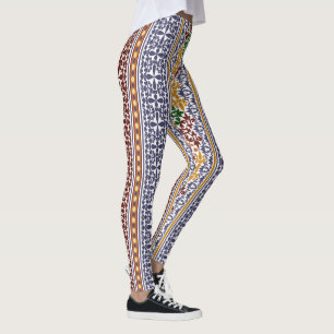 Legging padrão étnico elegante