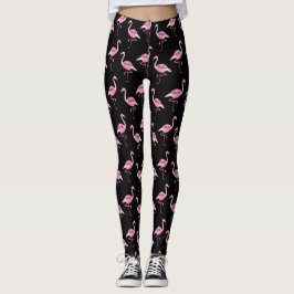 Legging Padrão Fabuloso de Flamingo Flamingo Watercolor