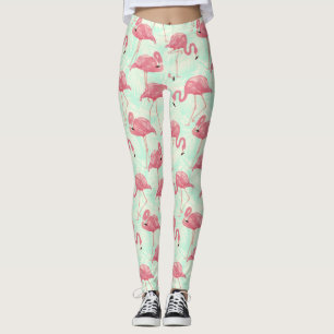 Legging Padrão Flamingo Pink Elegante de Chic
