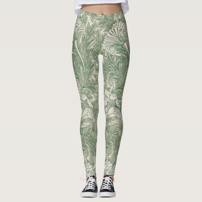 Legging Padrão Flor, William Morris (Frente)