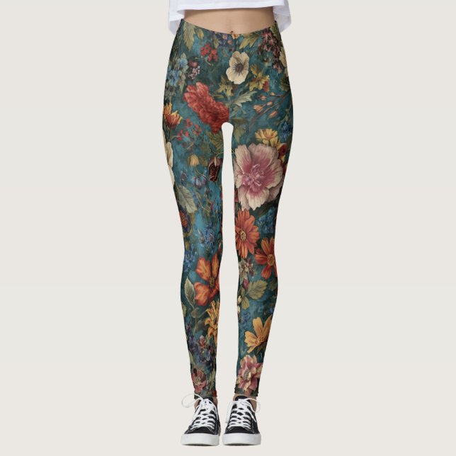 Legging Padrão Floral (Frente)