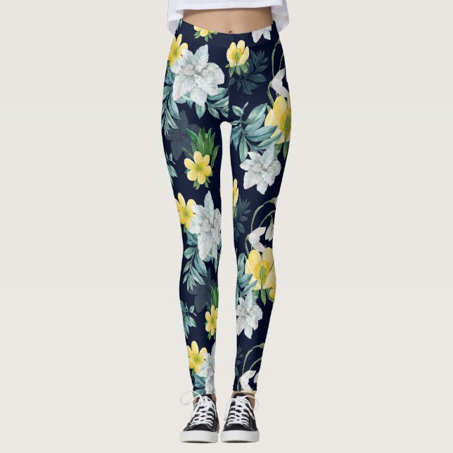 Legging Padrão Floral (Frente)