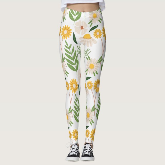 Legging Padrão Floral (Frente)