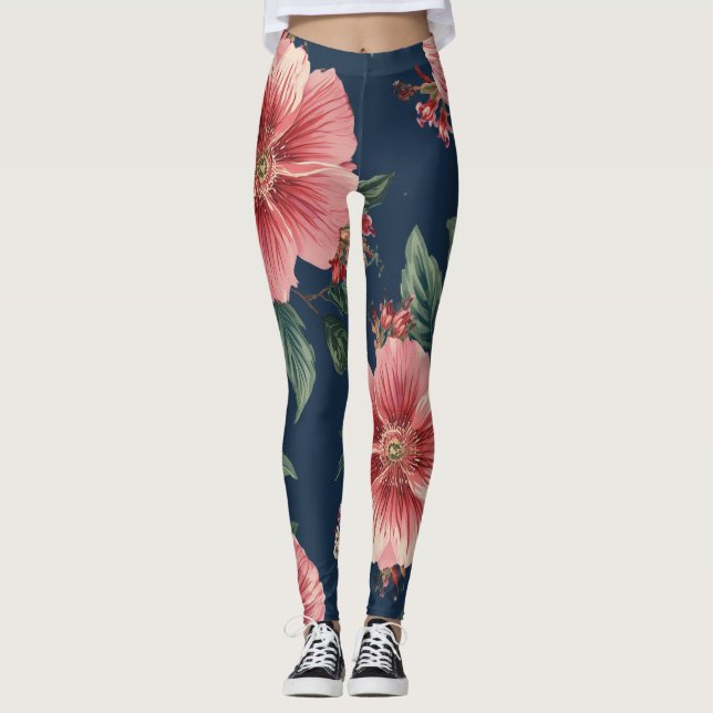 Legging Padrão Floral (Frente)