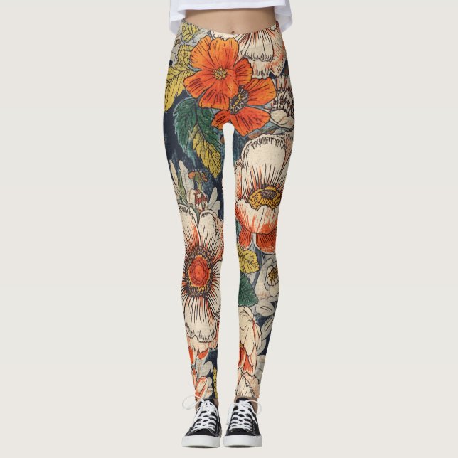Legging Padrão Floral (Frente)
