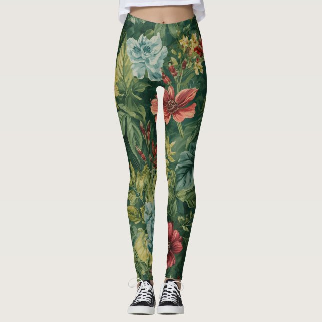 Legging Padrão Floral (Frente)
