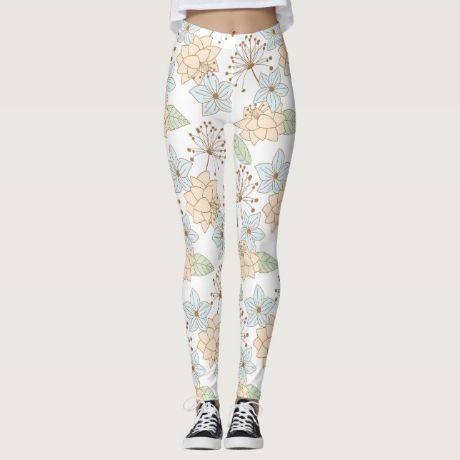 Legging Padrão floral (Frente)