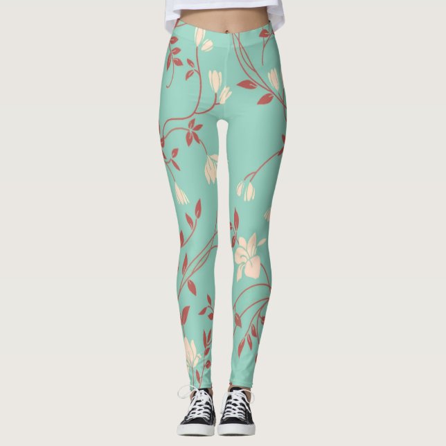 Legging Padrão Floral (Frente)