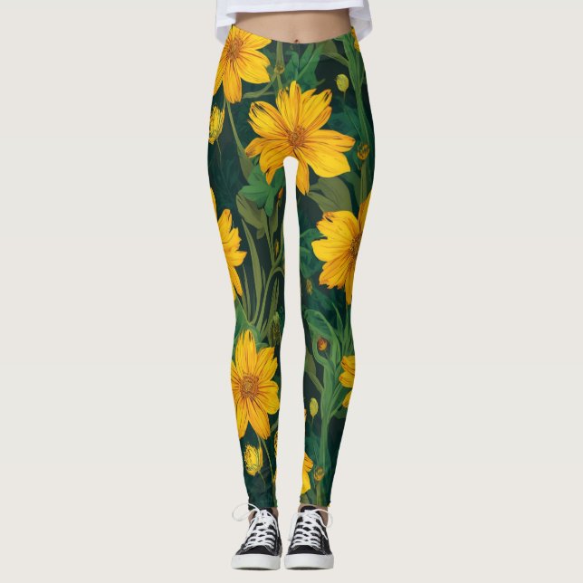 Legging Padrão Floral (Frente)