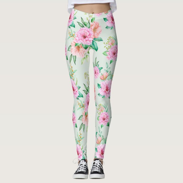 Legging Padrão Floral (Frente)