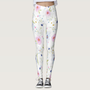 Legging Padrão Floral bonito