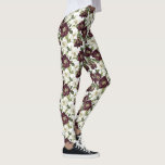 Legging Padrão Floral Burgundy<br><div class="desc">Elevem o seu estilo com estas leggings com um lindo padrão floral burgundy. Perfeito para visto casual,  exercícios ou adição de um pop de cor à sua roupa,  eles combinam conforto e elegância. Ideal para o emparelhamento com tunicados,  suéteres ou camisas para um olhar chico.</div>