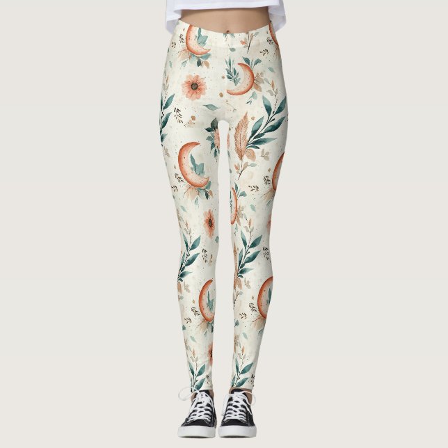 Legging Padrão Floral Celestial (2) (Frente)
