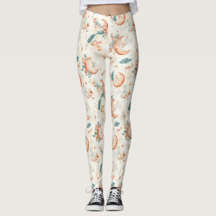 Legging Padrão Floral Celestial (4)