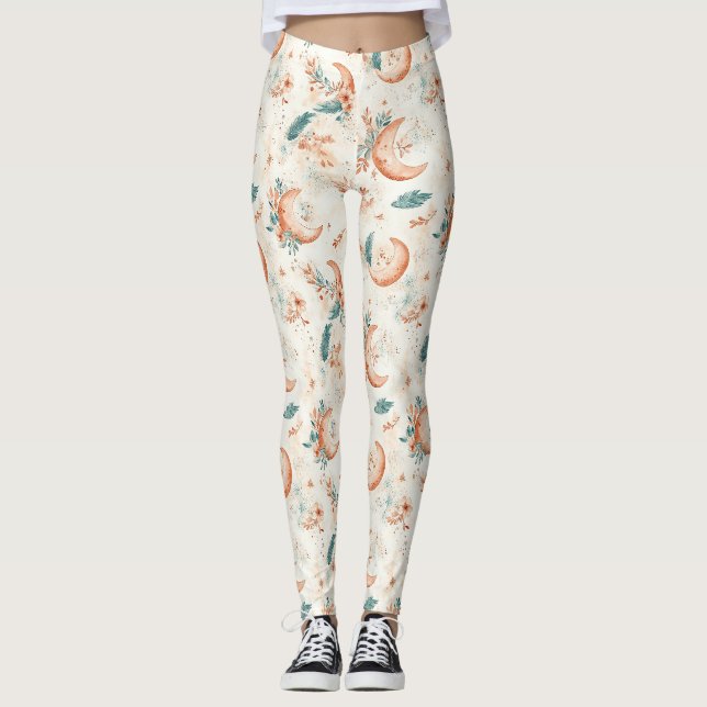 Legging Padrão Floral Celestial (4) (Frente)
