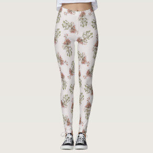 Legging Padrão Floral de Harmonia do Flor Quente