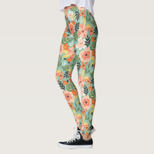 Legging Padrão Floral do Jardim