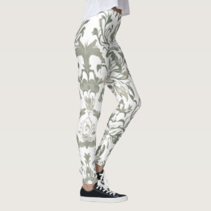 Legging Padrão Floral Elegante Vintage