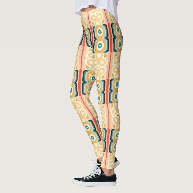 Legging Padrão Floral Geo (Esquerda)