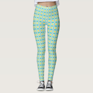 Legging Padrão Floral Geométrico