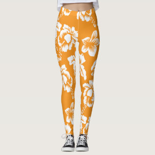 Legging Padrão Floral Havaiano