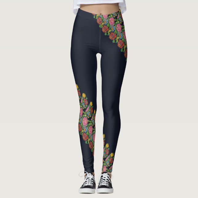 Legging Padrão floral húngaro (Frente)